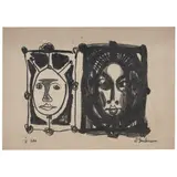 Rubens Gerchman, MÁSCARAS, Litografia