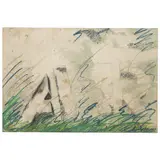 Rubens Gerchman, AR, Pastel sobre cartão