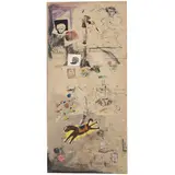 Luiz Norões, Untitled, Guache e nanquim
