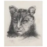 Roberto Magalhães, FELINOMEM, Grafite sobre papel