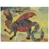 Chico da Silva, Untitled, PASTEL OLEOSO SOBRE PAPEL