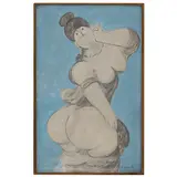 Milton Dacosta, VÊNUS II, Guache sobre papel colado em madeira