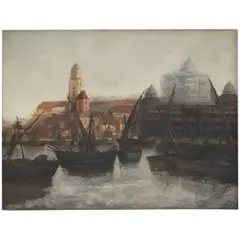 PORTO DO MERCADO by José Pancetti, ÓLEO SOBRE TELA, offered Apr 2026