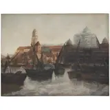 José Pancetti, PORTO DO MERCADO, ÓLEO SOBRE TELA