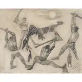 Candido Portinari, Malhando judas, GRAFITE E SANGUÍNEA SOBRE PAPEL