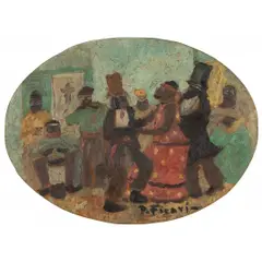 Pedro Figari, Untitled, ÓLEO SOBRE CARTÃO