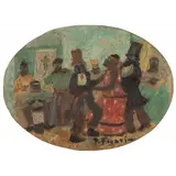 Pedro Figari, Untitled, ÓLEO SOBRE CARTÃO