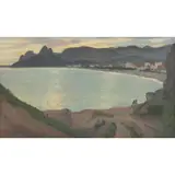 José Maria dos Reis Júnior, Vista da Pedra da Gávea e Morro Dois Irmãos, ÓLEO SOBRE TELA COLADO EM PLACA
