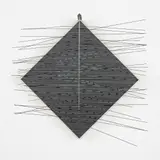 Jesús Rafael Soto, Losange Avec Cobalt, Escultura em madeira pintada, fios de metal e nylon