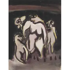 Ivan Serpa, Figuras, GUACHE SOBRE PAPEL