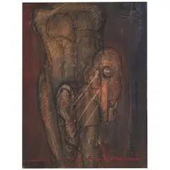 Untitled by Flavio Shiro, Óleo sobre cartão colado em placa, offered Nov 2025