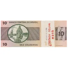 Quem matou herzog? by Cildo Meireles, Lito offset sobre papel moeda, offered Jul 2025