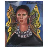 Di Cavalcanti, Figura feminina com colar, ÓLEO SOBRE TELA