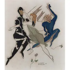 Untitled by Antônio Bandeira, Aquarela e nanquim sobre papel, offered Nov 2024