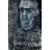 Iberê Camargo, AUTO RETRATO, GUACHE SOBRE PAPEL