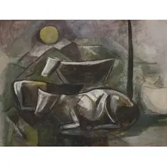 Lasar Segall, Gado ao luar, ÓLEO SOBRE TELA