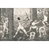 Candido Portinari, Derrubada, C. 1957, CRAYON E GRAFITE SOBRE PAPEL