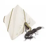 Laura Lima, 2015, TETRAEDRO BRANCO DE TECIDO, CORDAS E MATERIAL SECRETO