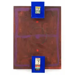 "Foot" by Rubens Gerchman, Óleo e colagem sobre tela, offered Dec 2023