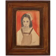 ​MENINA by José Pancetti, AQUARELA SOBRE PAPEL, offered Dec 2023