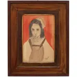 José Pancetti, ​MENINA, AQUARELA SOBRE PAPEL