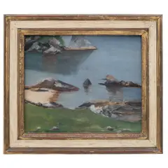 RIO SÃO JOÃO DA BARRA by José Pancetti, ÓLEO SOBRE TELA, offered Dec 2023