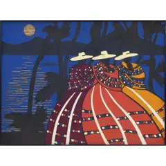Untitled by H. Persivale, Óleo e colagem sobre tela, offered May 2023