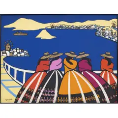 Untitled by H. Persivale, Óleo e colagem sobre tela, offered May 2023