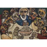 Péricles Paiva, A GRANDE CEIA, Óleo sobre placa