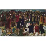 Péricles Paiva, FESTANÇA II, Óleo sobre placa