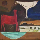 José Júlio de Calasans Neto, PÁSSARO BRANCO DO ABAITÉ, Óleo sobre tela