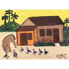 Untitled by Waldomiro de Deus, ÓLEO SOBRE CARTÃO, offered May 2023