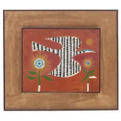 “PÁSSARO E DOIS GIRASSÓIS” (ORIGINAL PARA TAPEÇARIA) by Genaro de Carvalho, Óleo sobre tela, offered Apr 2023