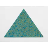 keith Hharing, Pyramids, 1989, Serigrafia em ouro e azul