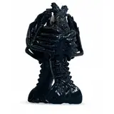 Angelo Venosa, NO AZUL PROFUNDO, Escultura em Ceramica Bordallo Pinheiro e gesso