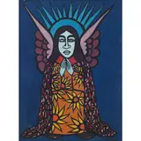 Raimundo de Oliveira, ANJO, SÉC. 20, Óleo sobre tela