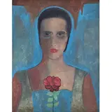 Alberto da Veiga Guignard, RETRATO FEMININO, Óleo sobre tela