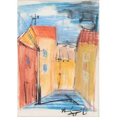 PAISAGEM by Iberê Camargo, Crayon sobre papel, offered Apr 2023