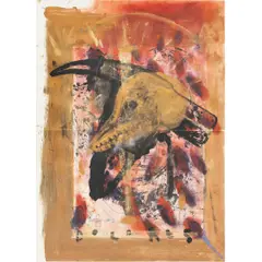 Daniel Senise, Bedddolores, Acrílica sobre papel