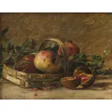Oscar Pereira da Silva, Cesto com romãs, Óleo sobre tela