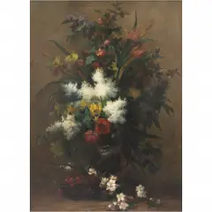 VASO DE FLORES, SÉCULO XIX by Henry Mark Anthony, ÓLEO SOBRE TELA, offered Jun 2022