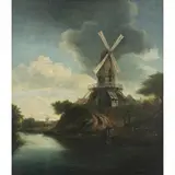 Jacob Isaacksz Ruisdael, MOINHO, ÓLEO SOBRE MADEIRA