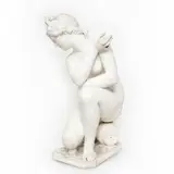 Antonio Canova - Escola, VENUS AGACHADA, Escultura em mármore de carrara