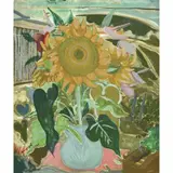 Alberto da Veiga Guignard, VASO DE FLOR, ÓLEO SOBRE MADEIRA