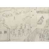 CRIANÇAS NO KIBUTZ by Candido Portinari, GRAFITE SOBRE PAPEL, offered Jun 2022