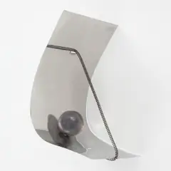 ESPAÇO ELÁSTICO, DÉCADA DE 60 by Amelia Toledo, ESFERA DE POLIÉSTER, MOLA DE AÇO E INOX ESPELHADO, offered Jun 2022