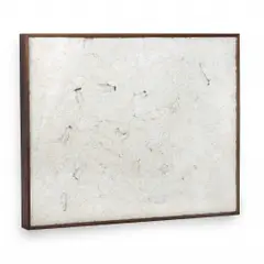 José Damasceno, Untitled, CAIXA EM MADEIRA E ACRÍLICO, ESTOPA E COPOS DE VIDRO