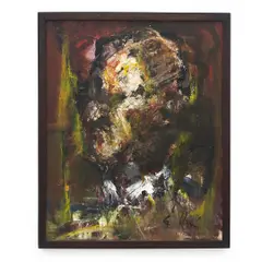 WAGNER ET MOI by Flavio Shiro, Óleo sobre tela colado em cartão, offered Feb 2022
