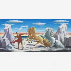 Untitled by Milton Dacosta, Óleo sobre tela, offered Sep 2021