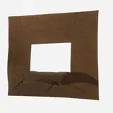 Almandrade, Untitled, Escultura em carpete recortado e ferro pintado